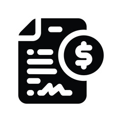 contract icon. vector glyph icon for your website, mobile, presentation, and logo design.