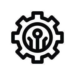 technology icon. vector line icon for your website, mobile, presentation, and logo design.