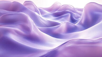 Fototapeta premium Abstract purple flowing fabric waves background.