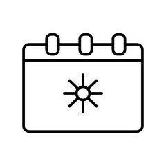 calendar line icon