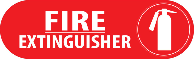 Fire fighter fire extinguisher sign vector.eps