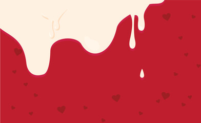 かわいいバレンタインの背景ベクターイラスト素材