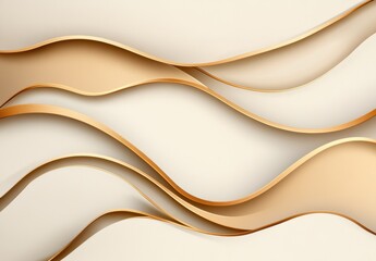 Obraz premium 曲線とゴールドのテクスチャが織り成す美しいデザイン
