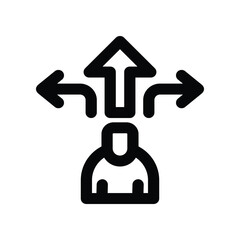 Fototapeta premium choice icon. vector line icon for your website, mobile, presentation, and logo design.