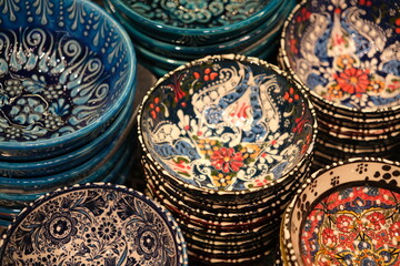 Turkish decorative ceramic bowls