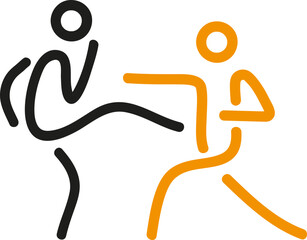 Kick Boxing sport fighting icon 