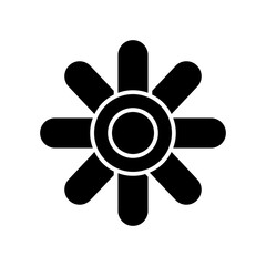Obraz premium flower glyph icon