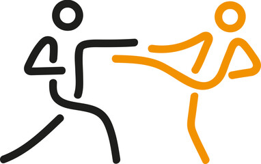 Karate sport icon