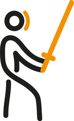 Kendo sport icon