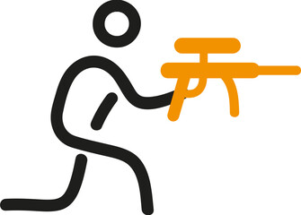 Paintball sport icon