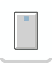 light switch icon white switch with a gray frame