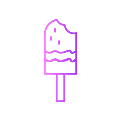 ice cream gradient icon