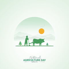 National Agriculture Day Creative Design. farmers day for a social media poster