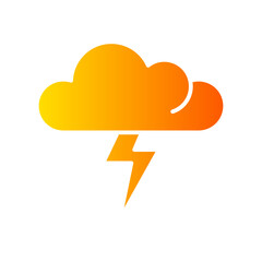 thunder gradient icon