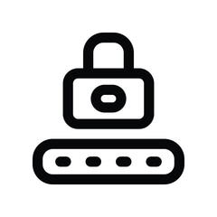 pin code icon. vector line icon for your website, mobile, presentation, and logo design.