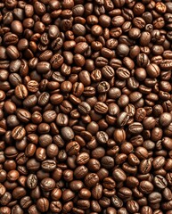 Fototapeta premium Close-Up View of Various Roasted Coffee Beans