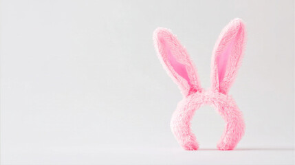 Obraz premium Bunny Ears Headband on white studio