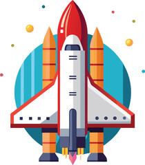 Fototapeta premium space shuttle vector