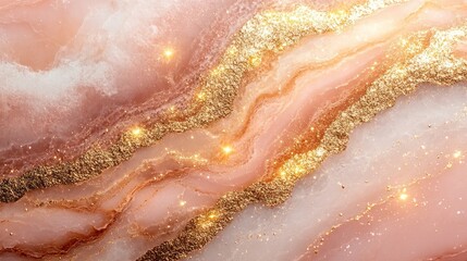 Fototapeta premium A shimmering abstract background with pink and gold hues, ideal for design projects.