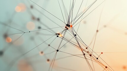 Abstract network connections illustrating modern digital technology.