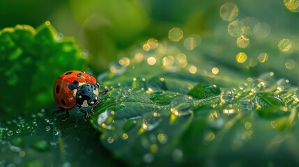 Harmony in Nature. The delicate balance between water, plants, and insects