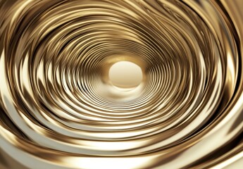 Fototapeta premium 金色の渦を描いた抽象的なアート作品の近景
