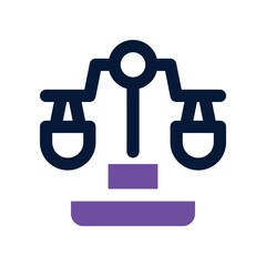 law icon. vector dual tone icon for your website, mobile, presentation, and logo design.