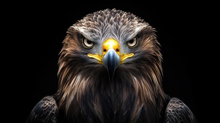 Golden Eagle Portrait -  A Close-Up on Wild Beauty