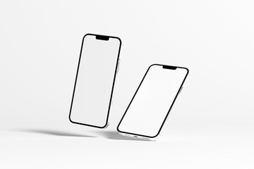 Smartphone Mockup Template for App and UI Design