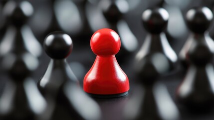 Leadership and Decision Making in Risk Management with Red Pawn Among Black Pawns on Board