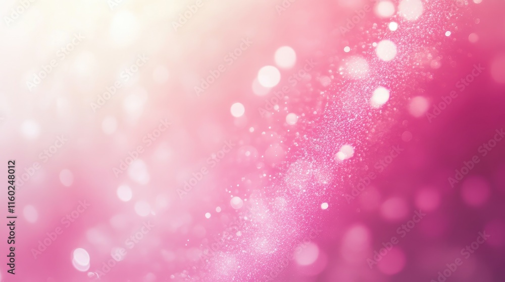 Poster monochromatic pink gradient background with soft bokeh effects for modern designs and abstract textu