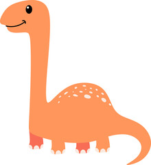 Cute Cartoon Dinosaur Illustration