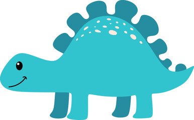 Cute Cartoon Dinosaur Illustration