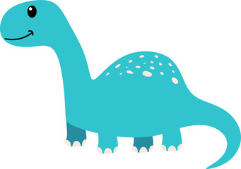 Cute Cartoon Dinosaur Illustration