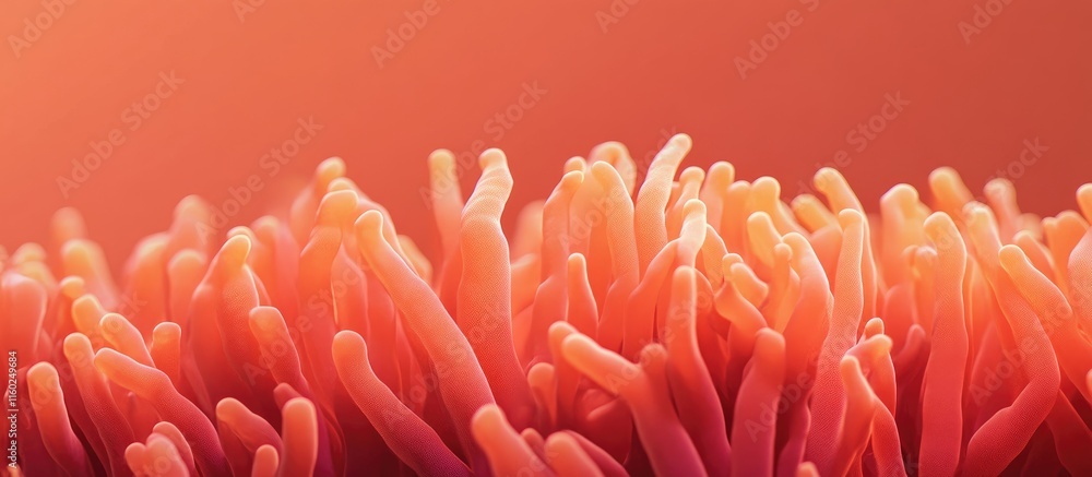 Poster vibrant coral texture ideal for dynamic marketing designs featuring ample space for text and brandin