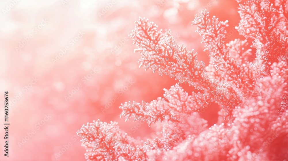 Poster Soft Coral Texture Background with Subtle Gradient and Empty Copyspace for Design Applications and Graphic Projects