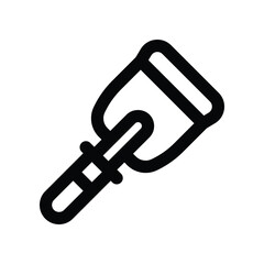 scraper icon. vector line icon for your website, mobile, presentation, and logo design.