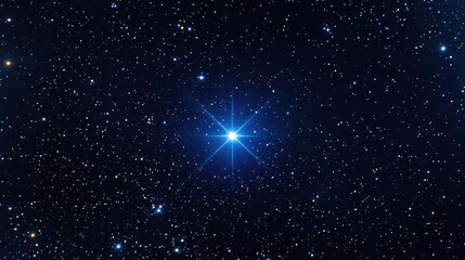 Bright Star Night Sky