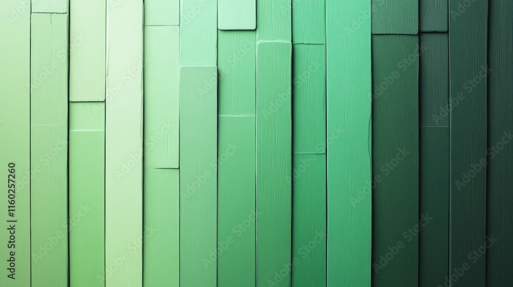 Aufkleber abstract green ombre background with textured vertical panels for creative design and branding appli