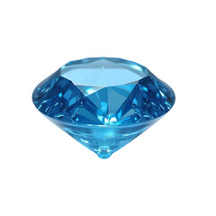 Close-up of a dazzling, vibrant blue gemstone