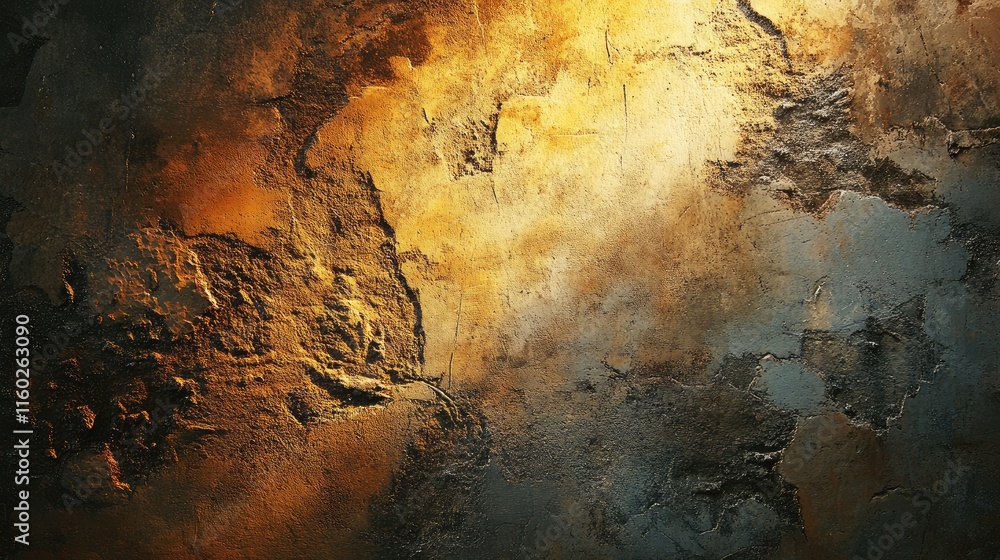 Poster textured wall with soft shadows and warm light creating an atmospheric effect ideal for backgrounds 