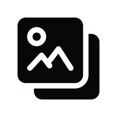 photo icon. vector glyph icon for your website, mobile, presentation, and logo design.