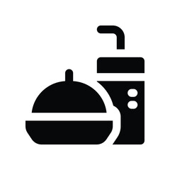 fast food icon. vector glyph icon for your website, mobile, presentation, and logo design.