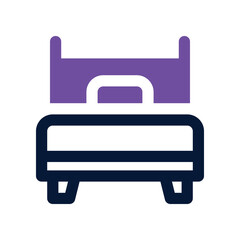 bed icon. vector  dual tone icon for your website, mobile, presentation, and logo design.