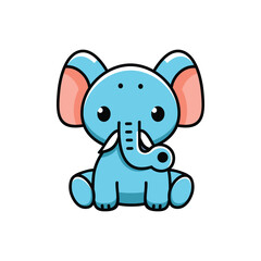 cute elephant animal cartoon