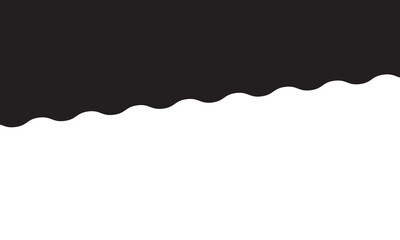 Template Dividers with  Waves . Abstract Design Elements for Top and Bottom .  Isolated on Website, App, Banners or Posters. Vector Illustration. EPS 10/AI