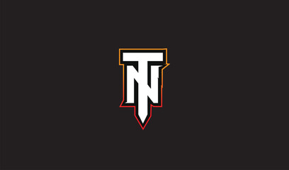 TN Gaming logo, yellow orange color gradient, business, modern