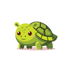 cartoon turtle animal isolated on white background