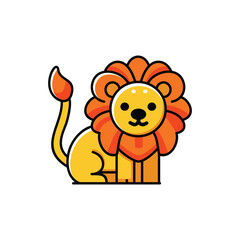 lion vector illustration. premium quality symbols. vector line icon for concept and graphic design.