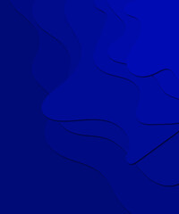 Obraz premium Abstract blue background minimal template in paper cut style design for branding, and abstract shapes. Modern background for covers, invitations, posters, banners, flyers, and Vector illustrations.